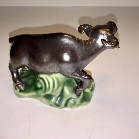Vintage Beautiful Chinese Rare Ceramic Black Bull Ox Statue - Picture 5 of 11